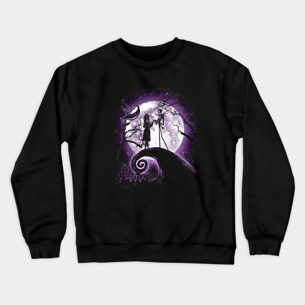 Moonlight Nightmare (Purple) Crewneck Sweatshirt by FanFreak